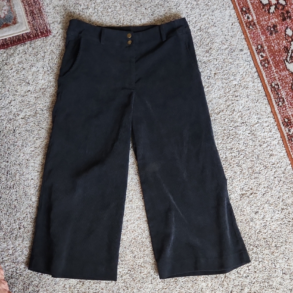 Wide Leg Black Pants for Women